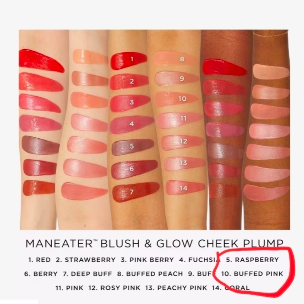 Tarte Maneater Blush &‎ Glow Cheek Plump Set Duo Two Raspberry Buffed Pink - Picture 5 of 7